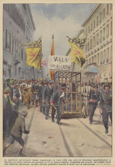 University Freshmen Organized a Series of Entertaining Events in Various Cities by Achille Beltrame