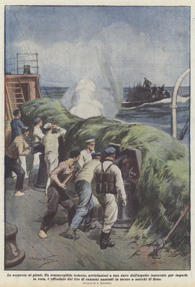 Surprises for the Pirates by Achille Beltrame