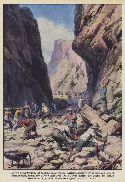 The Paths of Civilization by Achille Beltrame