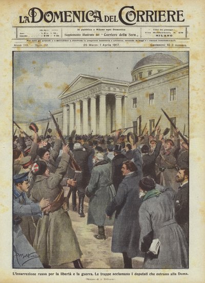 The Russian Insurrection for Freedom and War by Achille Beltrame