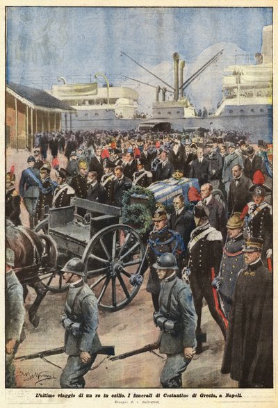 The Last Journey of a King in Exile by Achille Beltrame