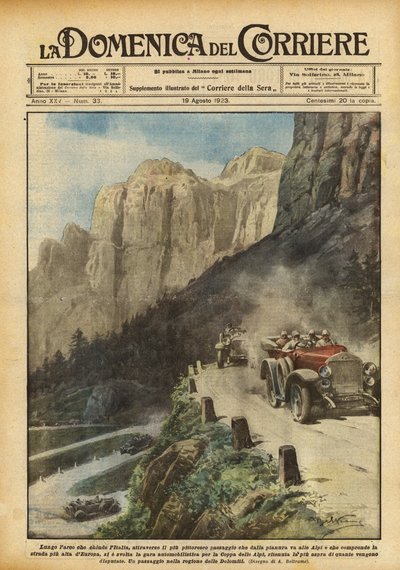 Along the Arch that Closes Italy, Through the Most Picturesque Landscape from the Plain to the Mountains by Achille Beltrame