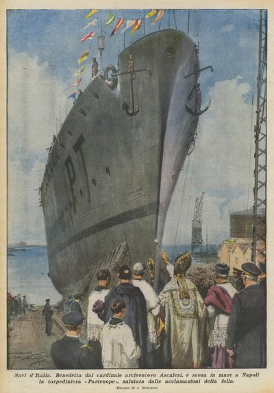 Ships of Italy by Achille Beltrame