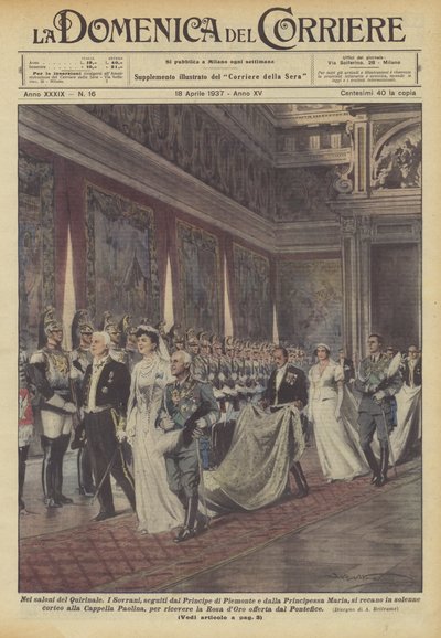 In the Halls of the Quirinale by Achille Beltrame