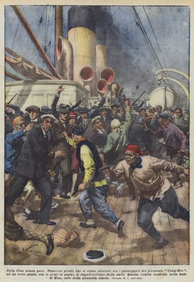 In the Unrestful China by Achille Beltrame