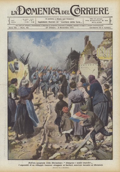 In the Long-Awaited Hour of Liberation, Our Brothers Arrive! by Achille Beltrame