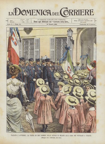 Past and Future, The Visit of 1500 Milan Schoolchildren to the Veterans