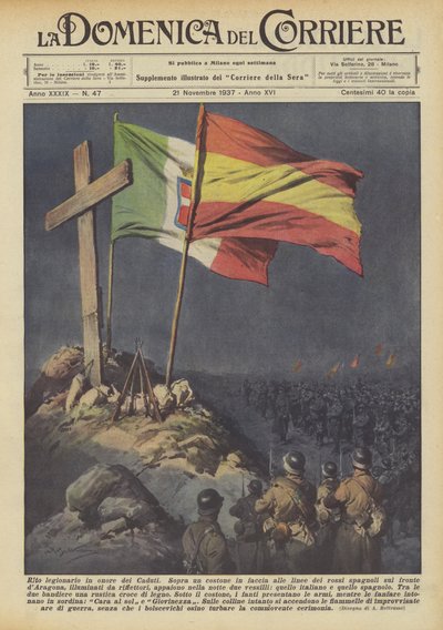 Legionary rite in honor of the Fallen by Achille Beltrame