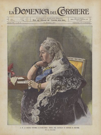 Her Majesty Queen Victoria of England Died at Osborne Castle on the 22nd by Achille Beltrame