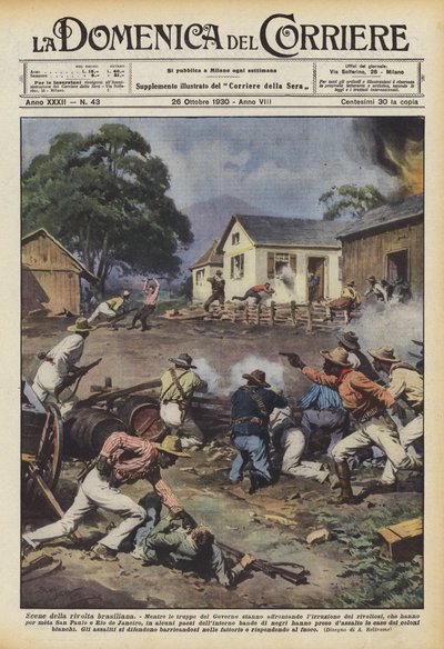 Scenes from the Brazilian Revolt by Achille Beltrame