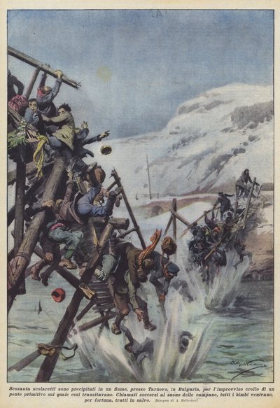 Sixty Schoolchildren Fell into a River Near Tarnovo, Bulgaria, Due to a Sudden? by Achille Beltrame