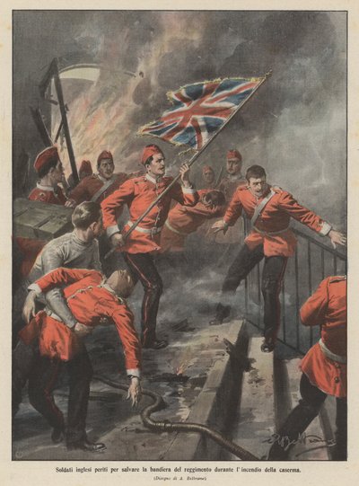 British soldiers perished to save the regiment