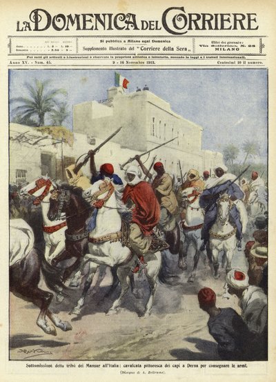 Submission of the Tribe of Mansur to Italy by Achille Beltrame