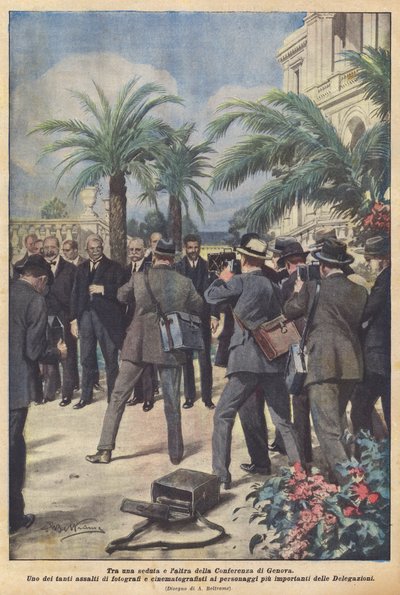 Between Sessions of the Genoa Conference by Achille Beltrame