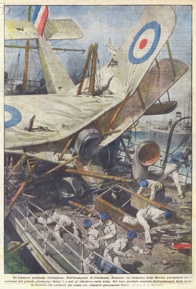 A Bizarre Aviation Accident by Achille Beltrame