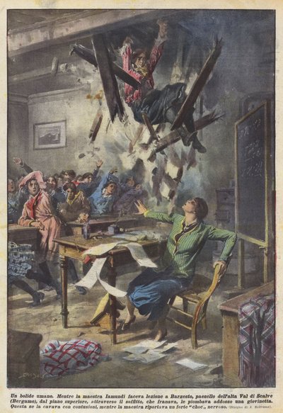 A Human Meteor by Achille Beltrame