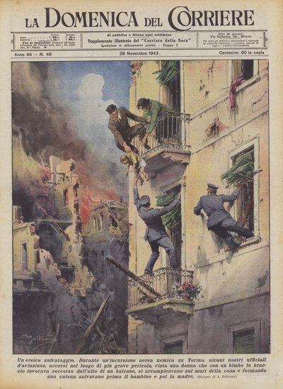 A Heroic Rescue by Achille Beltrame