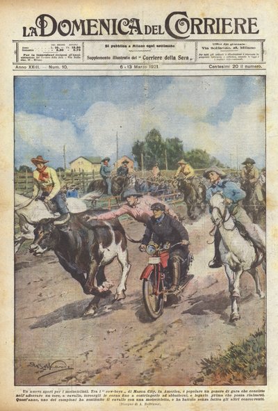 A new sport for motorcyclists by Achille Beltrame