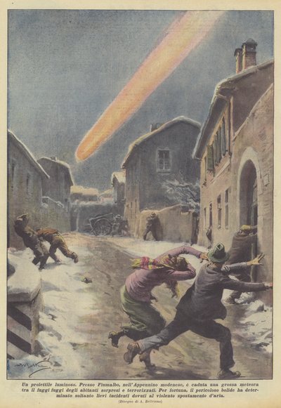 A Luminous Projectile by Achille Beltrame