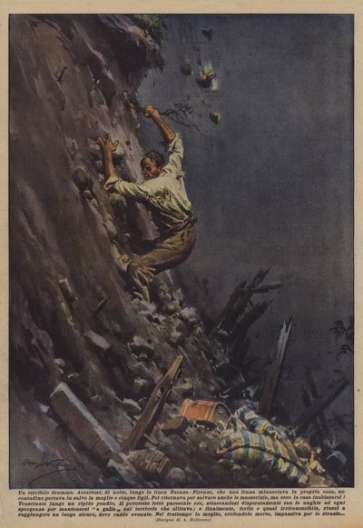 A Terrible Drama by Achille Beltrame