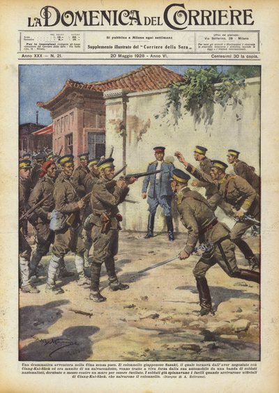 A Dramatic Adventure in Unrestful China by Achille Beltrame