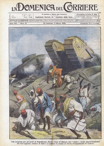 A Surprise for the Arabs in Tripolitania by Achille Beltrame