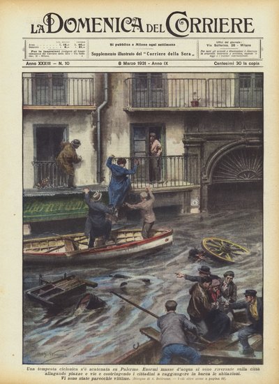 A Cyclonic Storm Unleashed on Palermo by Achille Beltrame