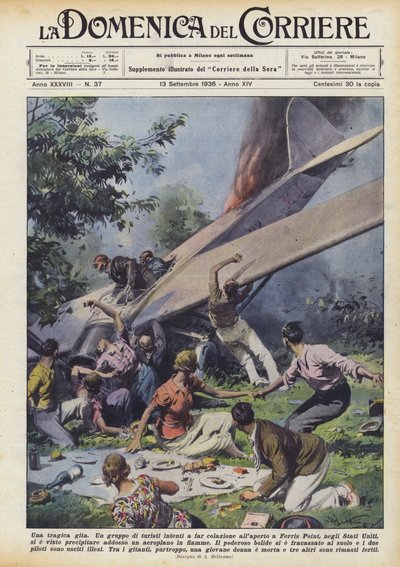 A tragic trip by Achille Beltrame