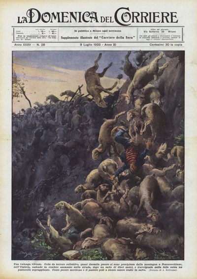 A Living Avalanche by Achille Beltrame