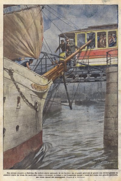 A Strange Clash in Dublin by Achille Beltrame