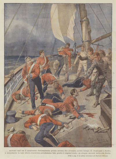 Blinded by Anger, We Furiously Attacked Them Before They Had Time to Reload by Achille Beltrame
