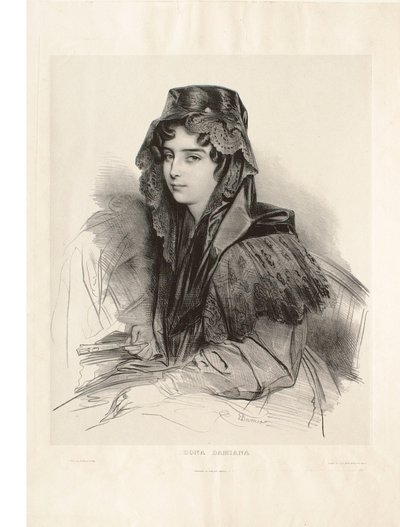 Dona Damiana by Achille Devéria