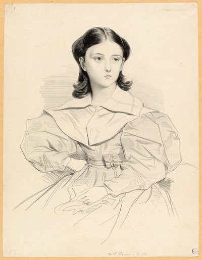 Portrait of Mademoiselle Pacini by Achille Devéria