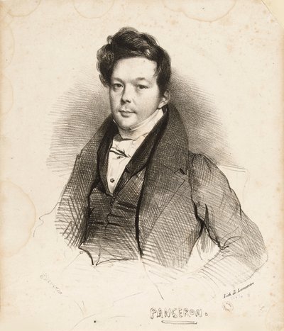 Portrait of the Composer Auguste-Mathieu Panseron by Achille Devéria