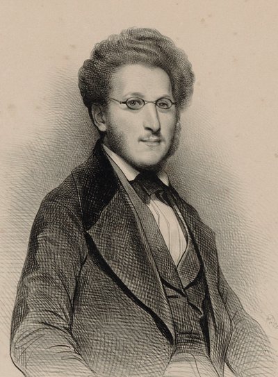 Portrait of the violinist and composer Heinrich Panofka 1807-1887, 1840 by Achille Devéria