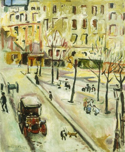 Paris Street Scene by Achille Emile Othon Friesz