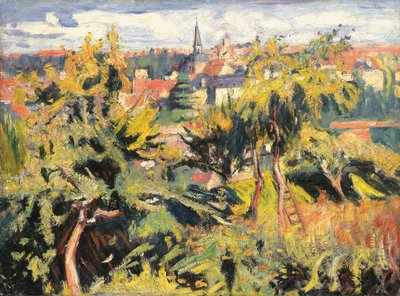 Small Town Behind Trees by Achille Emile Othon Friesz