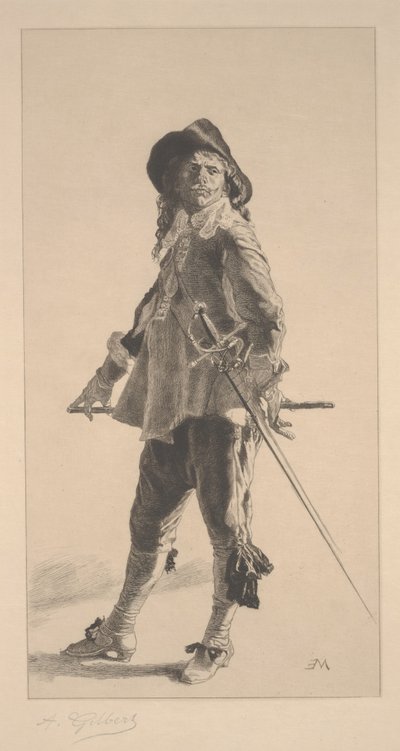The Duelist by Achille Isidore Gilbert