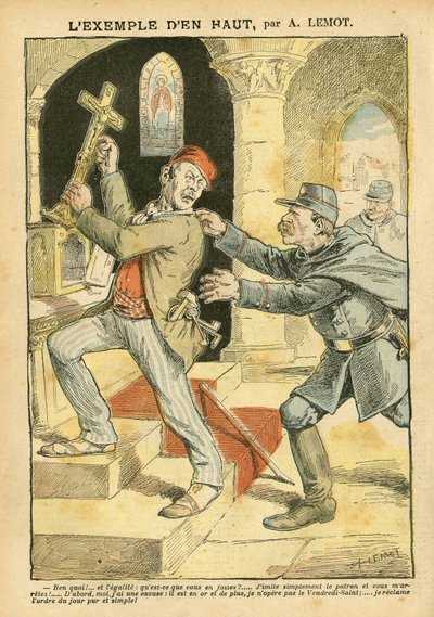 Illustration in Le Pelerin by Achille Lemot
