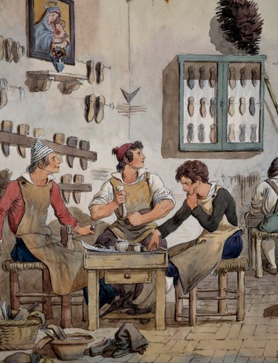 Interior of shoemaker