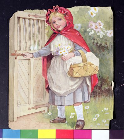 Little Red Riding Hood at the Garden Gate by Ada Dennis