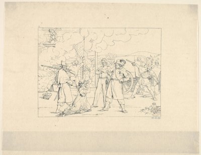 Valiant Men Dat Fite Mit Siegel from Confederate War Etchings by Adalbert John Volck