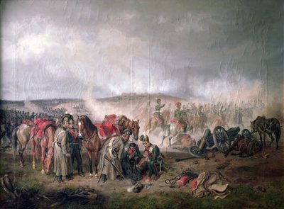 The Death of Count Seinsheim at the Battle of Borodino in 1812 by Adam Albrecht
