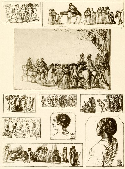 Round Dances, Head Studies and Groups of Figures by Adam Elsheimer