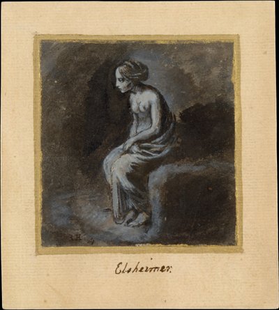 Seated Young Woman by Adam Elsheimer
