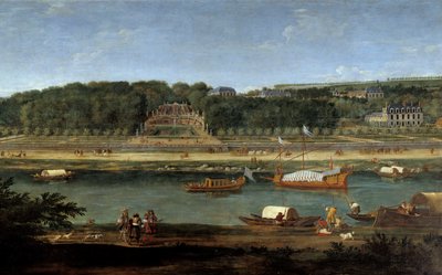View of the Castle of Saint Cloud with the Royal Gallery on the Seine by Adam Frans van der Meulen