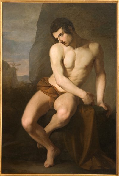 Male Nude (Prometheus) by Adeodato Malatesta or Malatesti