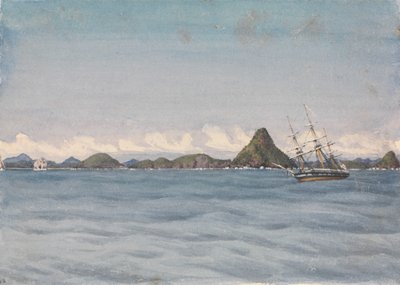 Outer Anchorage in a Calm, Mazatlan, August 17th 1850 by Admiral Sir Edward Gennys Fanshawe
