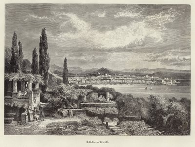 Italy - Trieste. Engraving by A Clos by Adolf Closs