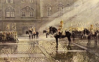 Standard Bearing Squadron of the Gardes du Corps, Bodyguard of the German Kaiser by Adolf Closs